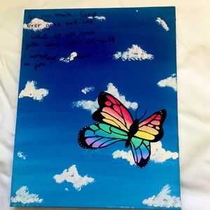 quoted butterfly painting